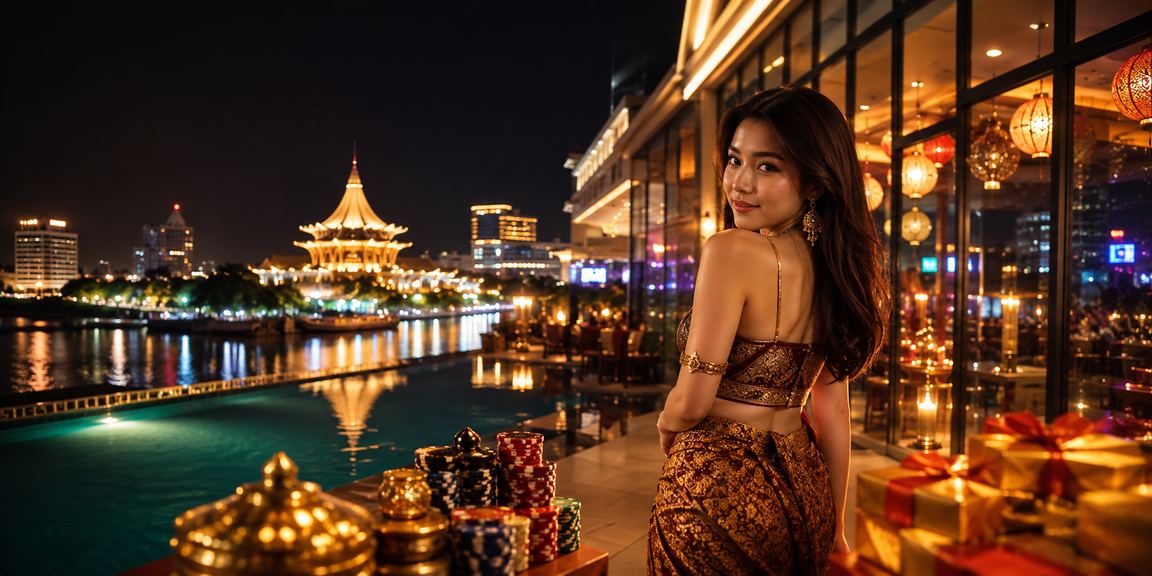 Pemain kasino dalam talian menikmati permainan di Kuching Sarawak Malaysia